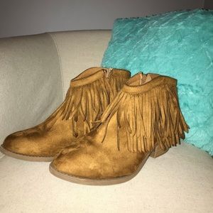 fringe booties!